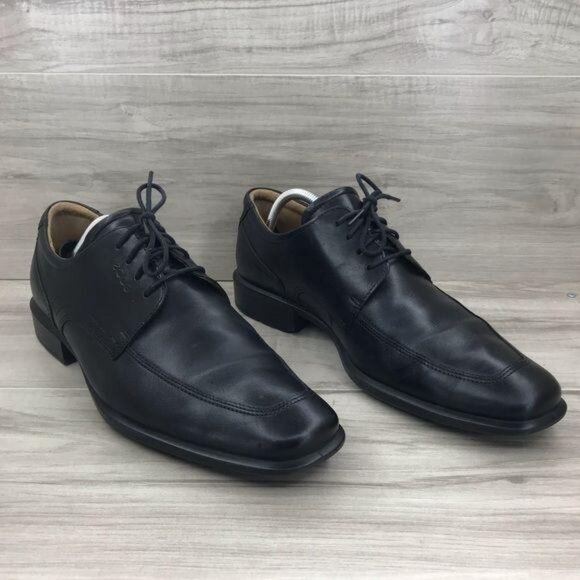 Ecco Derby Oxfords Men\'s EU 45 Black Leather Lace Up Dress Shoes main image 8